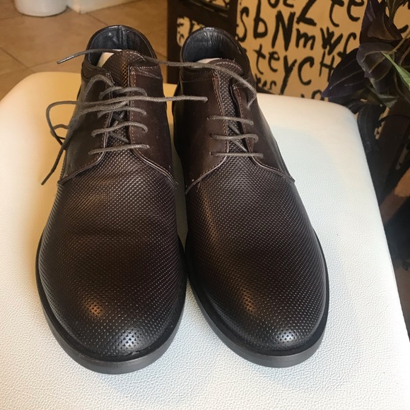 Dino Draghi leather perforated ankle boots size 11 - Picture 2 of 8